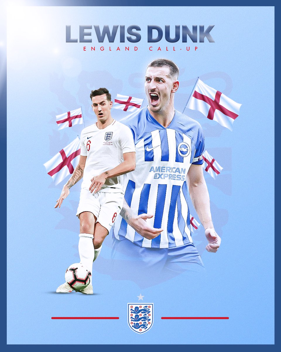 OfficialBHAFC's tweet image. Another @England call-up for the captain. 😍 Congratulations, Lewis! 🏴󠁧󠁢󠁥󠁮󠁧󠁿👏