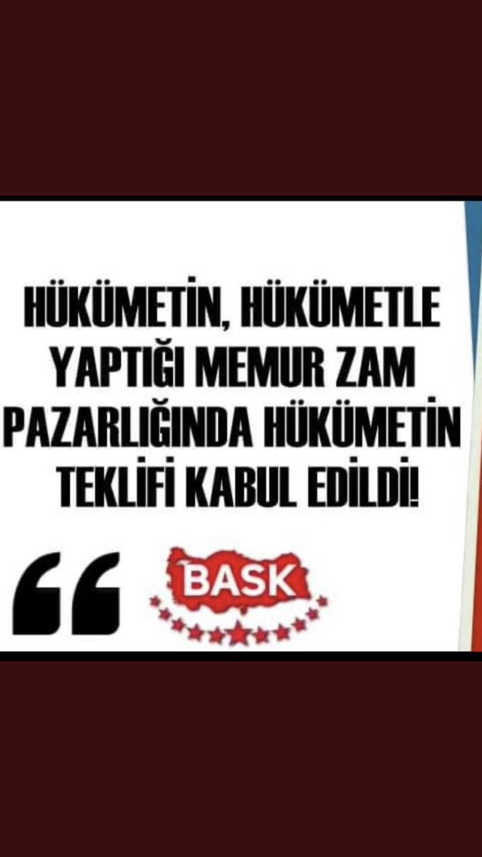Ve bu teklifte yıllardır verdiği emeğin takdir edilmesi gereken <a href="/MemurSenKonf/">Memur-Sen</a> son iki yıldır uğraşınızın sonucu. Bu sefer de suç hakem heyetinde kaldı. Biz memurlar hep birlikte izledik..memura bu zam oranını layık görenler umarım muhtaç olursunuz #HakemHeyetiAdilOl