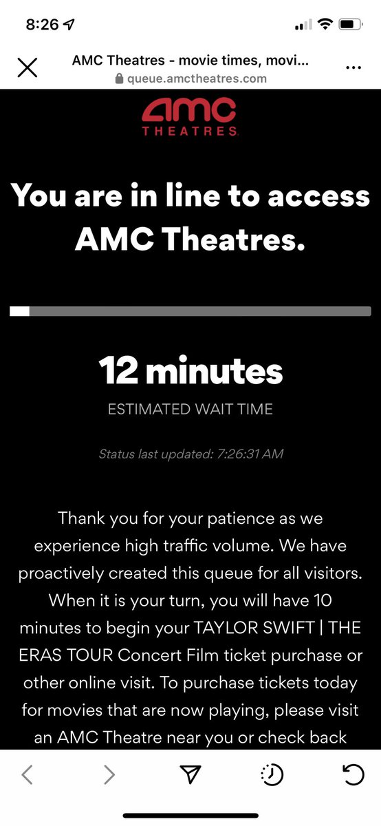 KMcComber's tweet photo. Im having Eras Ticketmaster war flashbacks https://t.co/qXAW061nYt