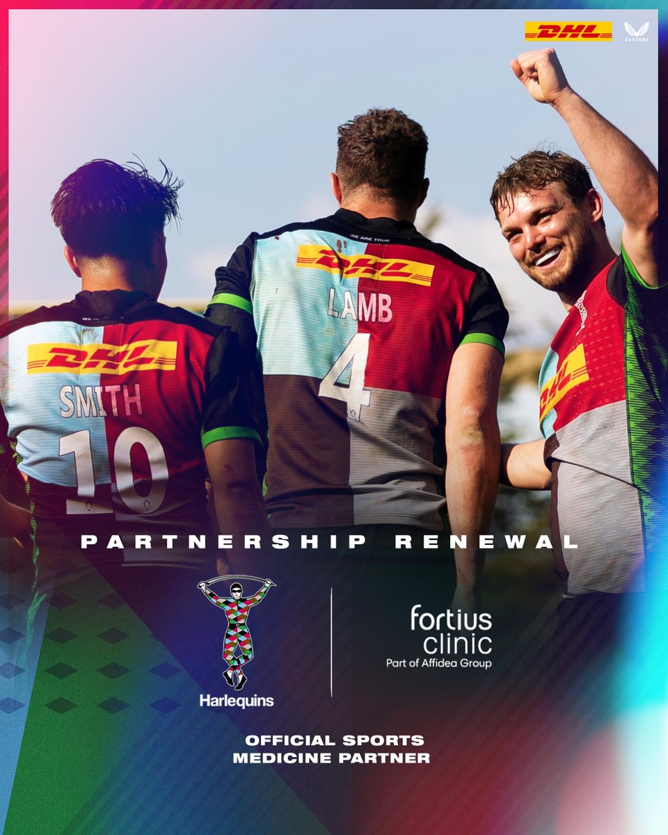 Fortius Clinic are delighted to announce that we have renewed our partnership with <a href="/Harlequins/">Harlequins 🃏</a> ahead of the 2023/24 season. Find out more: fortiusclinic.com/news/harlequin…
