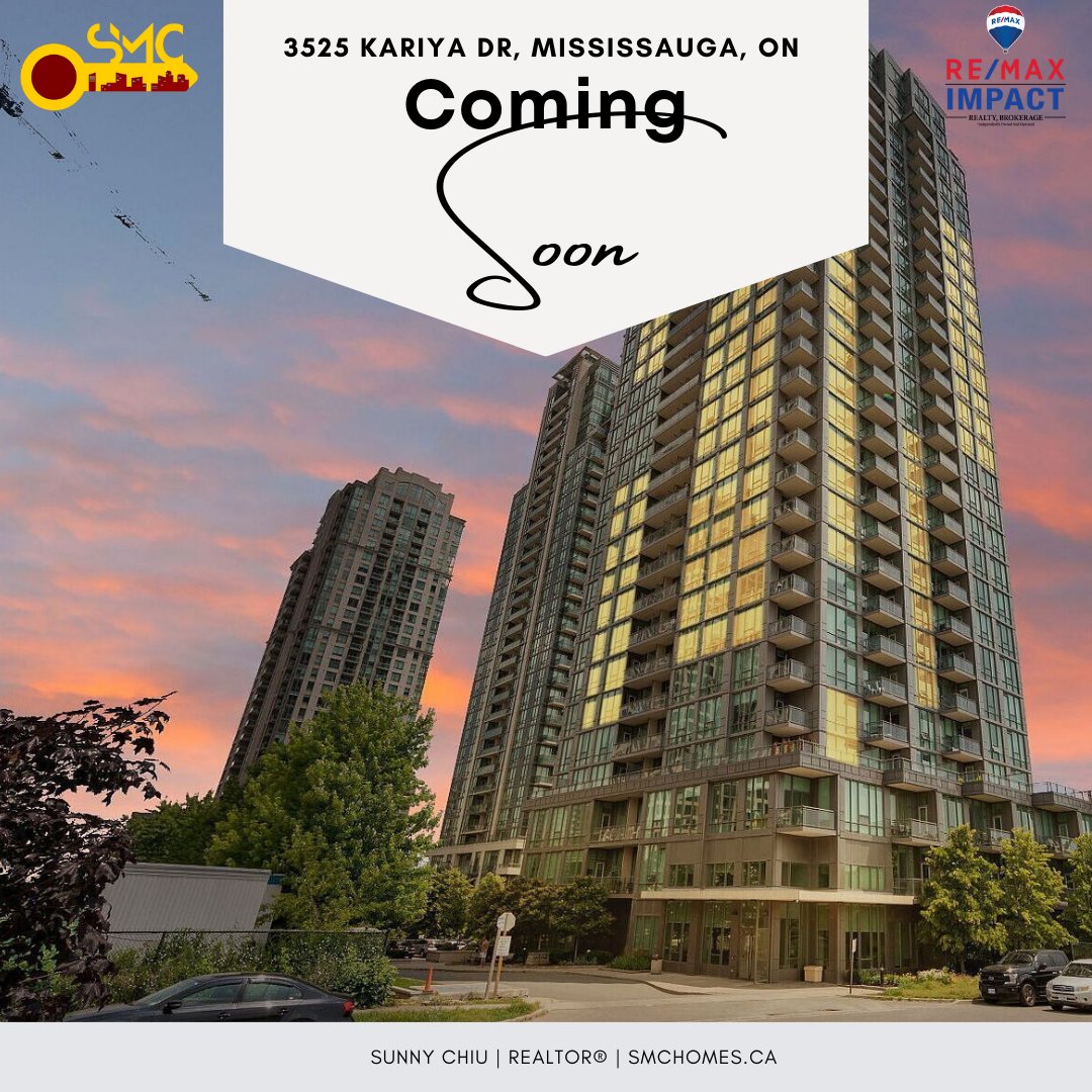 603 - 3525 Kariya Dr, Mississauga - COMING SOON

𝐒𝐮𝐧𝐧𝐲 𝐂𝐡𝐢𝐮
𝐑𝐄𝐀𝐋𝐓𝐎𝐑 ®

#Mississaugahomes #Condoaparment #TorontoRealtor #MississaugaRealEstate #SMCHomes #realtor #investmentbuying #firsttimehomebuyers