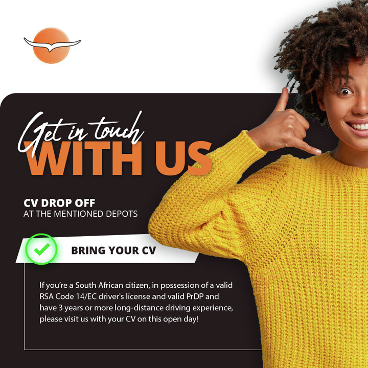 IntercapeBus's tweet photo. PRETORIA - 1 September 2023
Intercape Pretoria Depot, Corner Staal & Research Street, Pretoria West Industrial
DURBAN - 1 September 2023
Intercape Durban Depot, 60 Electron Road, Springfield Park, Durban
DROP OFF YOUR CV BETWEEN 09:00 AND 16:00.
#intercape #coachdrivers https://t.co/hQfPV00Dud