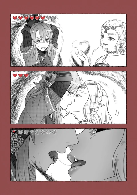 TotKリンゼル(?)落書き #Zelink ※3コマ目的にセンシティブ設定してます注意 