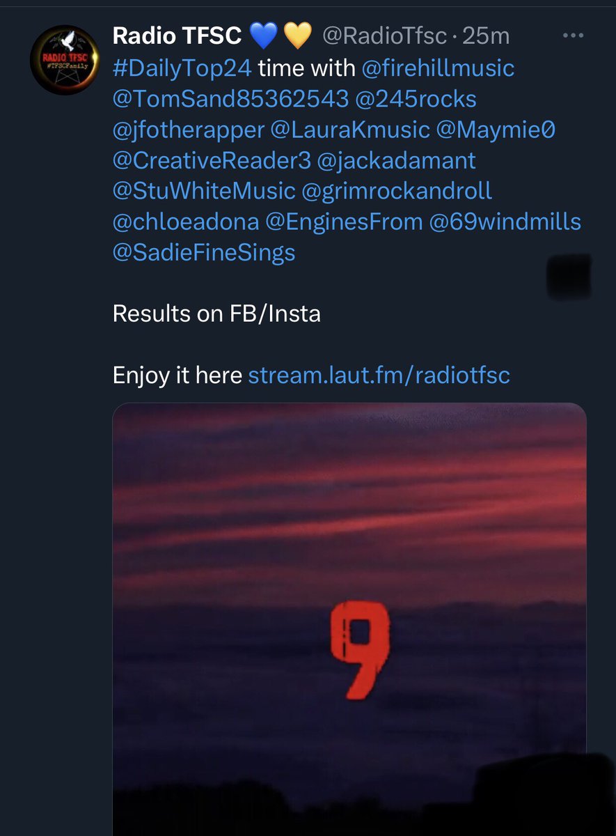 grimrockandroll's tweet image. Grim comes in at #9 on the @RadioTfsc daily top 24 with GrimRock Radio! Rock on! 

radiotfsc.com
grimrockandroll.com

#ChartTopper #NUMBER9 #Germany