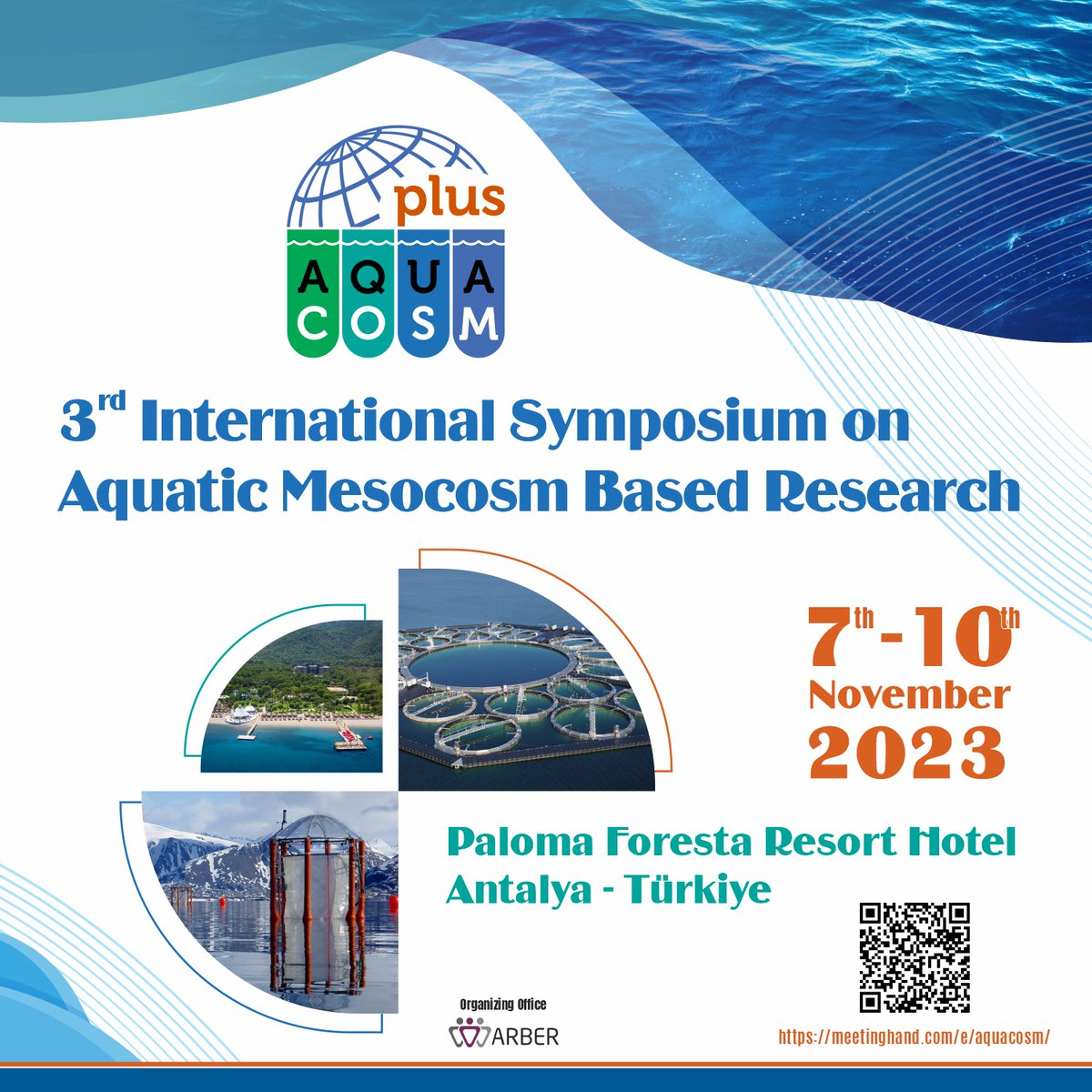 Are you interested in aquatic mesocosms? Have you participated in any mesocosm experiment and you want to present your work? NEW DEADLINE for Abstract Submission and Early Bird Registration: September 15th, 2023 More info: meetinghand.com/e/aquacosm/