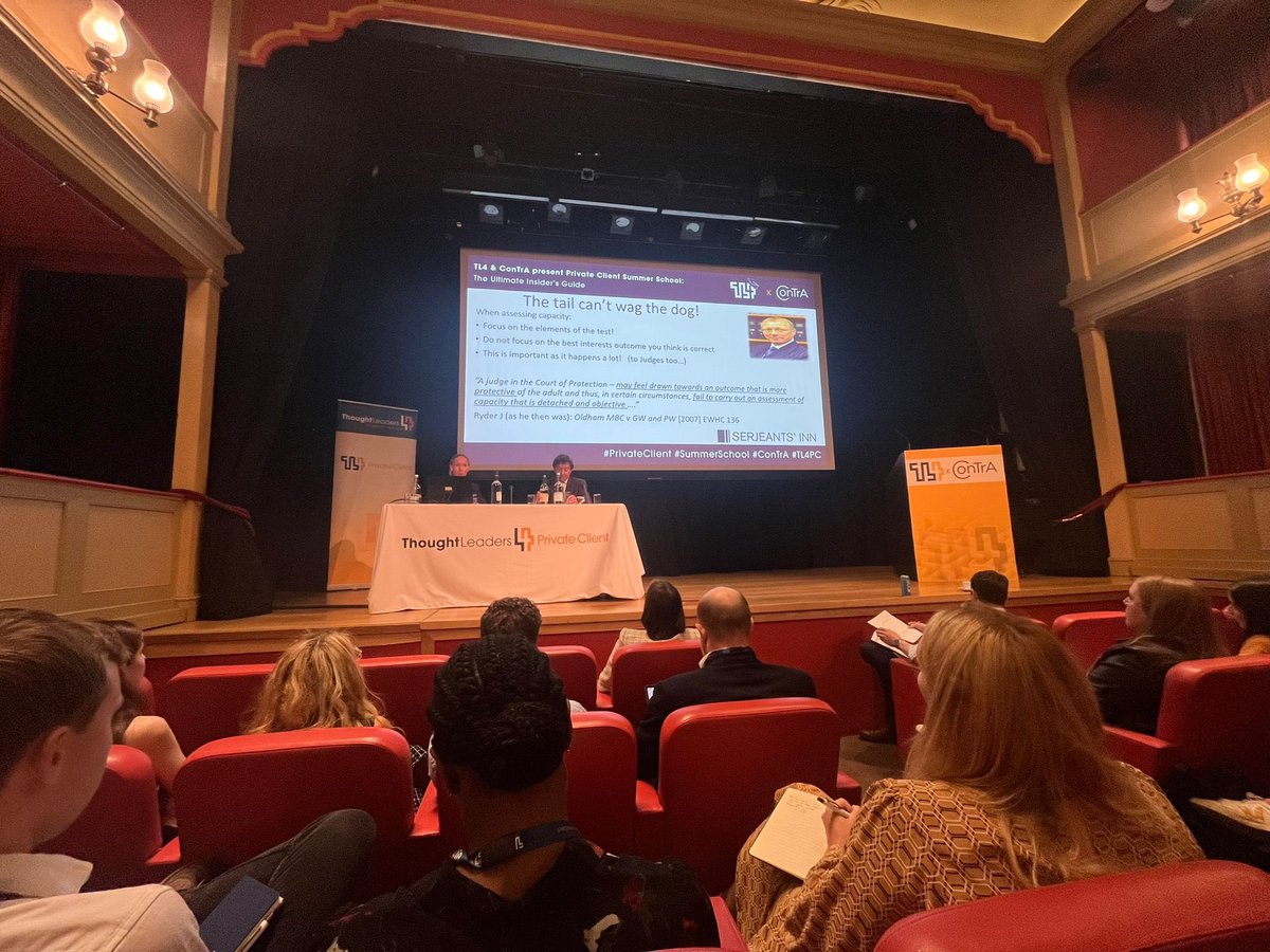 Session on Capacity with Michael Mylonas KC (<a href="/mmpolista/">Michael Mylonas KC</a>) and Emma Sutton KC (<a href="/sutton_es/">Emma Sutton KC</a>) (@serjeantsinn)