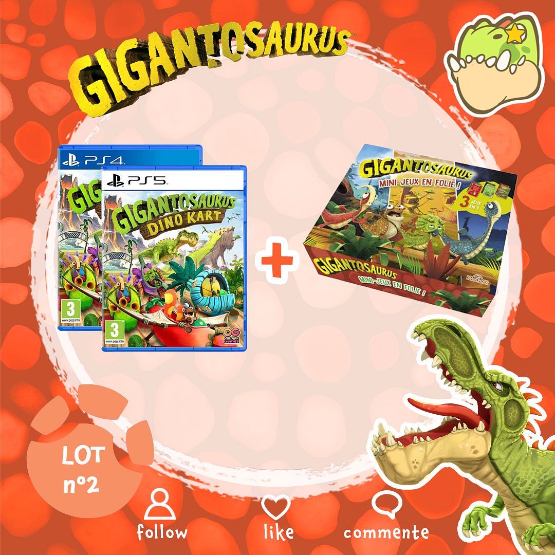Avis aux fans de 🦖!
➡️Jusqu'au dimanche 3 septembre, participez au #concours de notre partenaire #Gigantosaurus et tentez de remporter 2 très beaux lots, comprenant le coffret Les mini-jeux en folie : instagram.com/p/Cwet3cGtZZH/…

Bonne chance à tous !