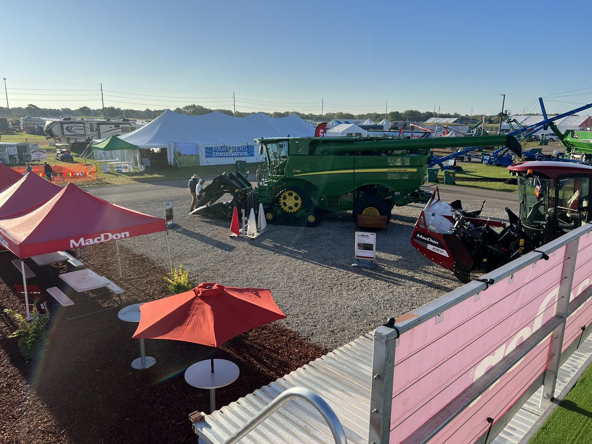 GarrettMacDon's tweet photo. Final day at Farm Progress Show 2023. Stop by and see us. @FPShow @MacDon https://t.co/gVzKJVAmk5