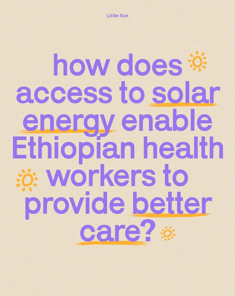 We teamed up with @wecaresolar to bring solar power to 5 off-grid health facilities in Ethiopia to power lighting, mobile communication, medical devices, and vaccine refrigeration. This year, we spoke with healthcare workers to understand the impact. ow.ly/boGJ50PGkPR