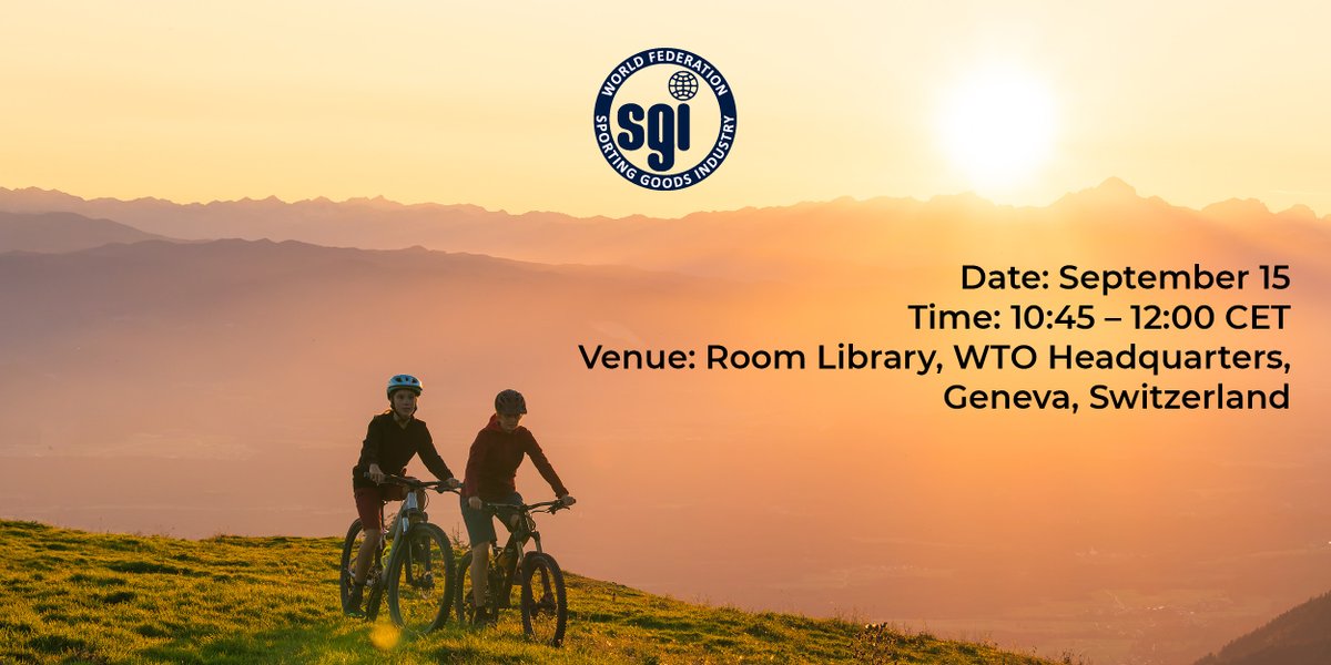 🌍 Ready to dive into the future of sports and sustainability? 🏆🌱 Don't miss out on the session that we are hosting during the <a href="/wto/">WTO</a> Public Forum! Join us for insights on the game-changing actions the sporting goods industry is making towards a sustainable future. 🍃