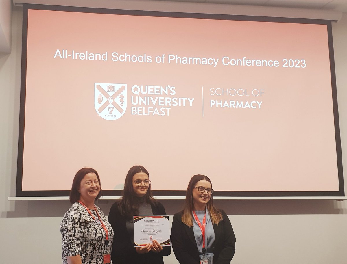 Stephanie Annett (@steph_annett) on Twitter photo Massive congratulations <a href="/ClaudineDuggan/">Claudine Duggan</a> for winning best poster at the All Ireland School of Pharmacy Conference 2023! Super proud of you and very well deserved!! 🤗🥳🥼 <a href="/TracyRobsonMCT/">Tracy Robson</a> <a href="/RCSIPharmBioMol/">RCSI School of Pharmacy and Biomolecular Sciences</a> <a href="/JacinthaOS/">Jacintha O’Sullivan</a> Massive congratulations <a href="/ClaudineDuggan/">Claudine Duggan</a> for winning best poster at the All Ireland School of Pharmacy Conference 2023! Super proud of you and very well deserved!! 🤗🥳🥼 <a href="/TracyRobsonMCT/">Tracy Robson</a> <a href="/RCSIPharmBioMol/">RCSI School of Pharmacy and Biomolecular Sciences</a> <a href="/JacinthaOS/">Jacintha O’Sullivan</a>