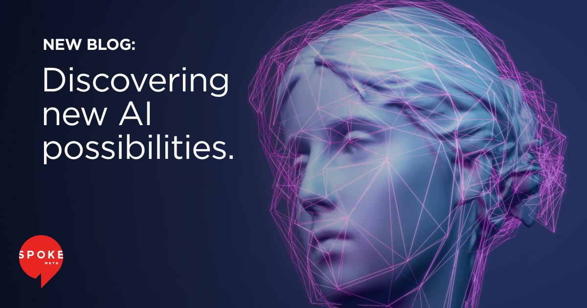 "Intelligence uses the known to solve problems. Creativity uses the unknown to discover possibilities." This caught our attention, too - and we wrote a blog about it. Here's one perspective on the intersection of AI, creativity, and the human touch.  
spokemarketing.com/post/balancing…