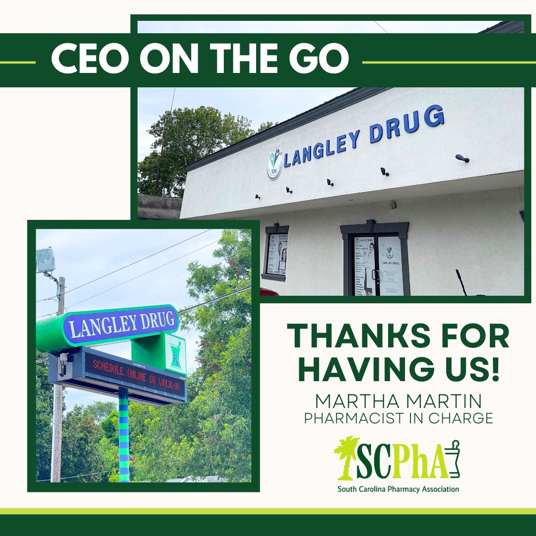 yourSCPhA's tweet image. Thank you for having us, Dr. Martin! #CEOontheGO #PharmacyVisits