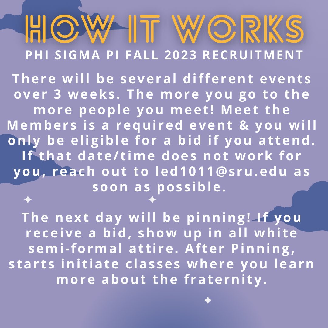 mu_psp's tweet image. Are you interested in joining Phi Sigma Pi? Check out some of this information about recruitment and the steps afterwards! 

We hope to see you soon! 

#phisigmapi #slipperyrockuniversity #pspmuchapter #fall2023recruitment
