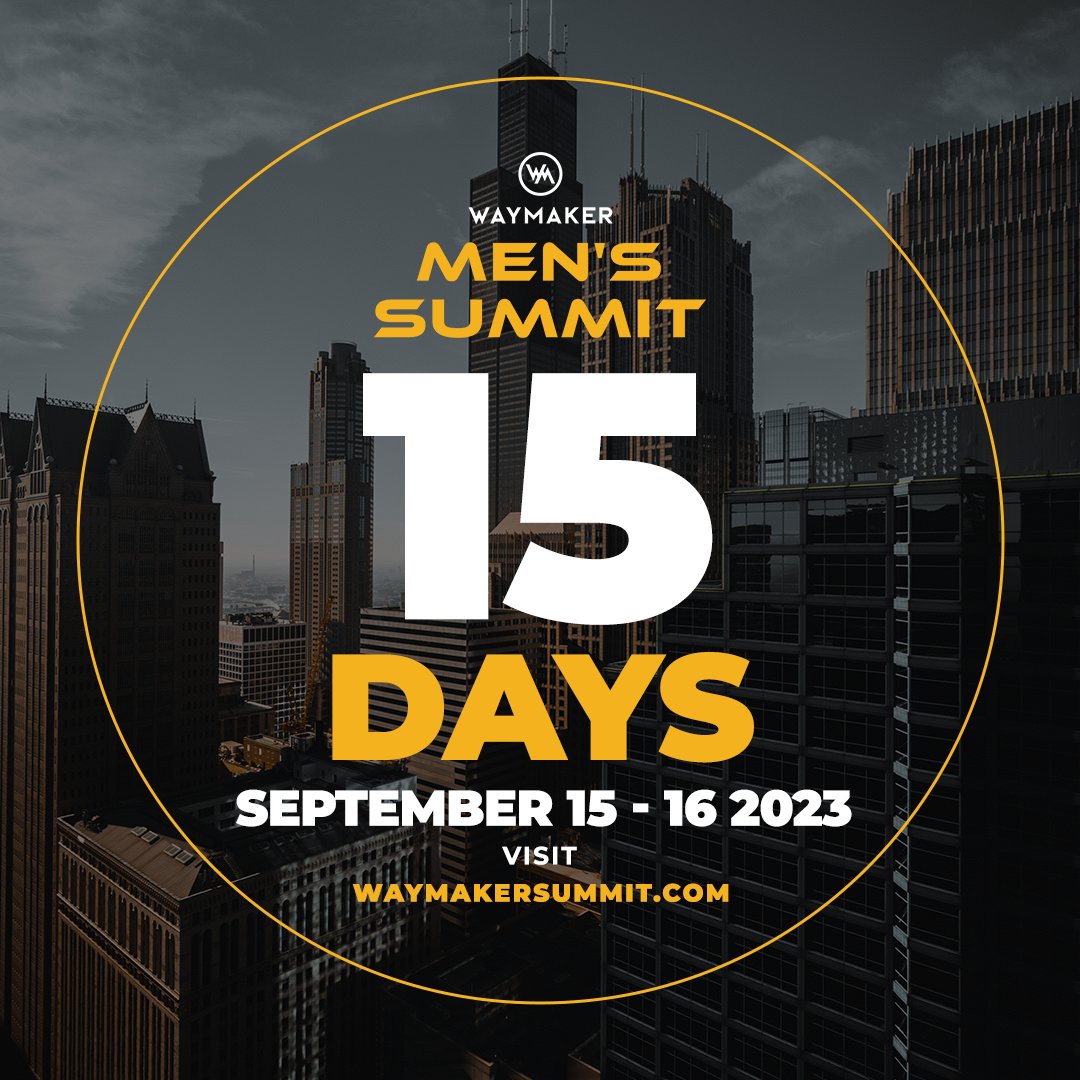 We're almost there so you know what to do! Double check your schedule ✔️ Book that haircut ✔️ Drop the fit off at the cleaners ✔️ Oh, and tell a friend that registration is almost over. WaymakerSummit.com #Waymaker