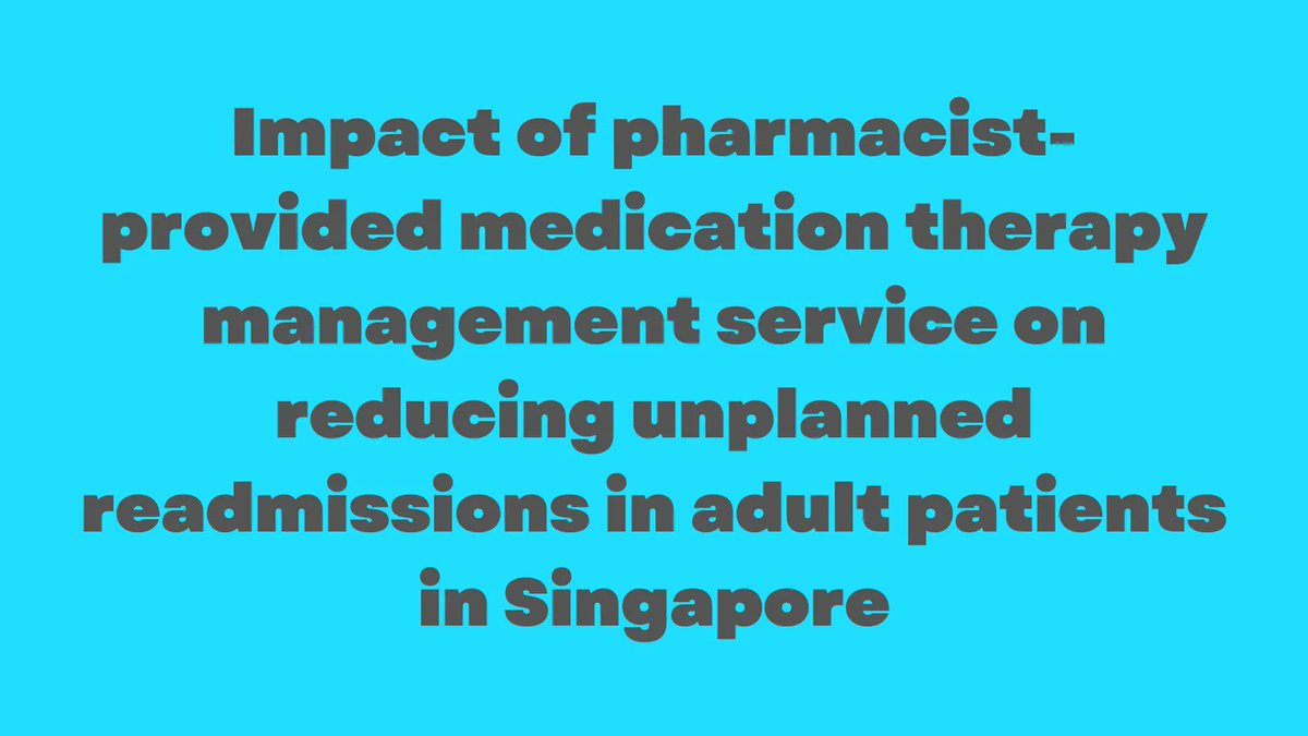 JACCPJournal's tweet photo. The study suggests that pharmacist-provided MTM service decreased unplanned admission. https://t.co/lX7LxJp2xb #MTM #PharmacistMTM #MedicationReview #Admissions #DrugRelatedProblems #SingaporeHealthcare https://t.co/OgooZr7roW