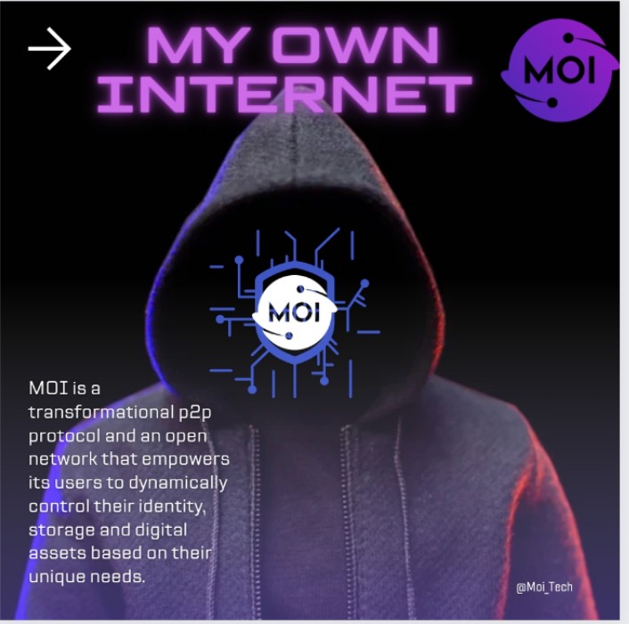 RvCh02568990's tweet photo. Hey friends
#MOI_Tech is a revolutionary L1 blockchain protocol that is paving the way for a new era of interaction-centric computing.
#MyOwnInternet #ISM https://t.co/HNXmHCqHgw