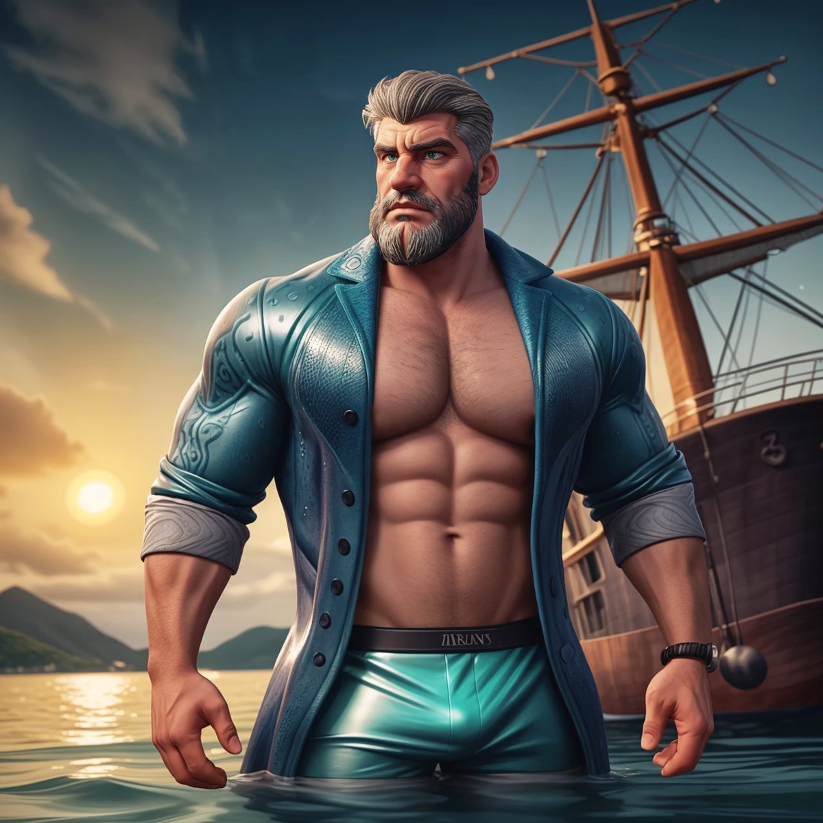 As the sun set, Dmitros would often be seen at the edge of the docks, a pensive expression on his face. He was, in many ways, a prisoner of his own power.

This and other stories on Instagram ➡️ instagram.com/gigantoons/