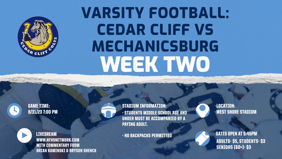 Cedar Cliff Athletics (@cedarcliff_ad) on Twitter photo 
