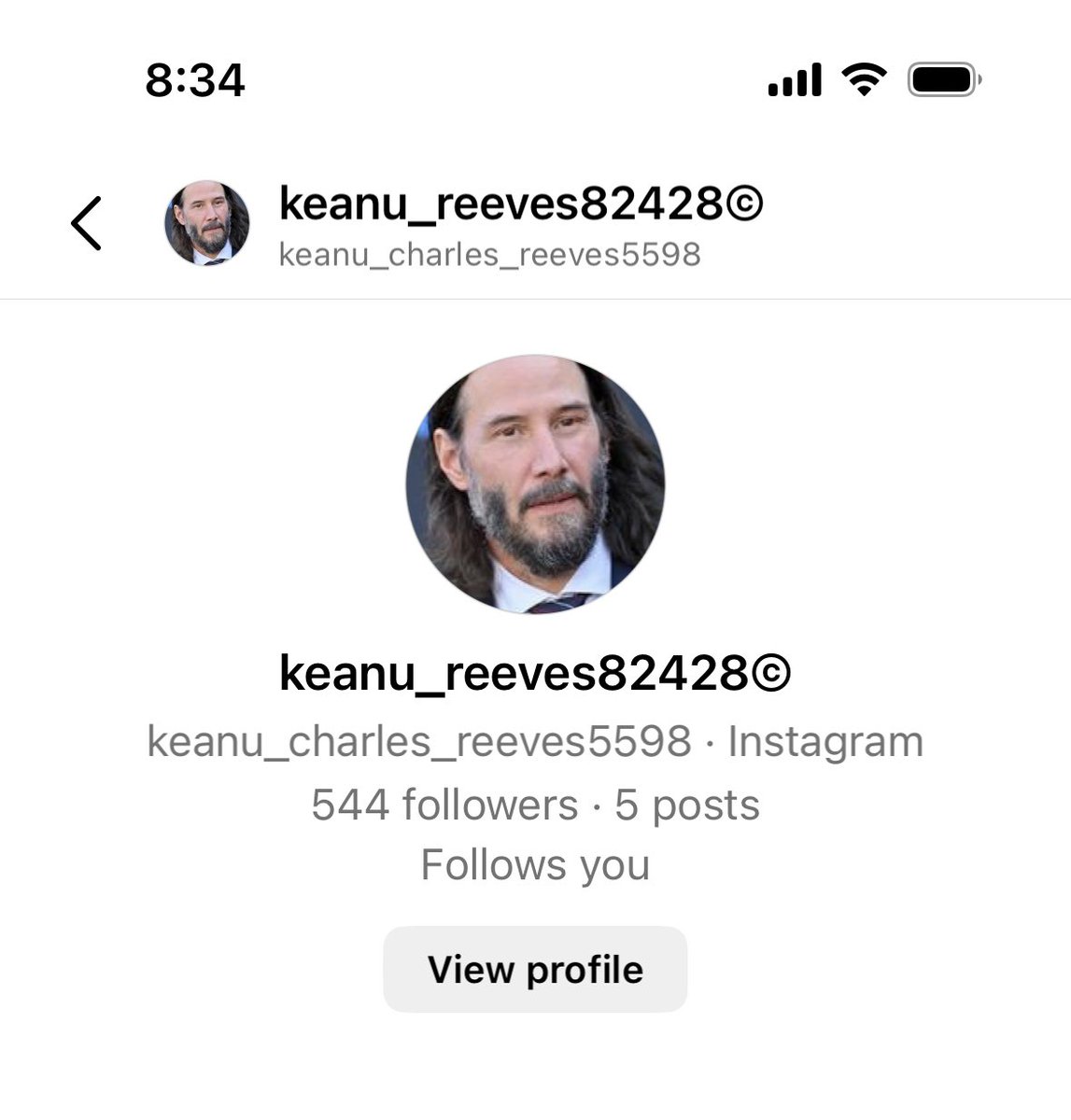 I should totally reply to this message from Keanu right? What could possibly go wrong 🙄