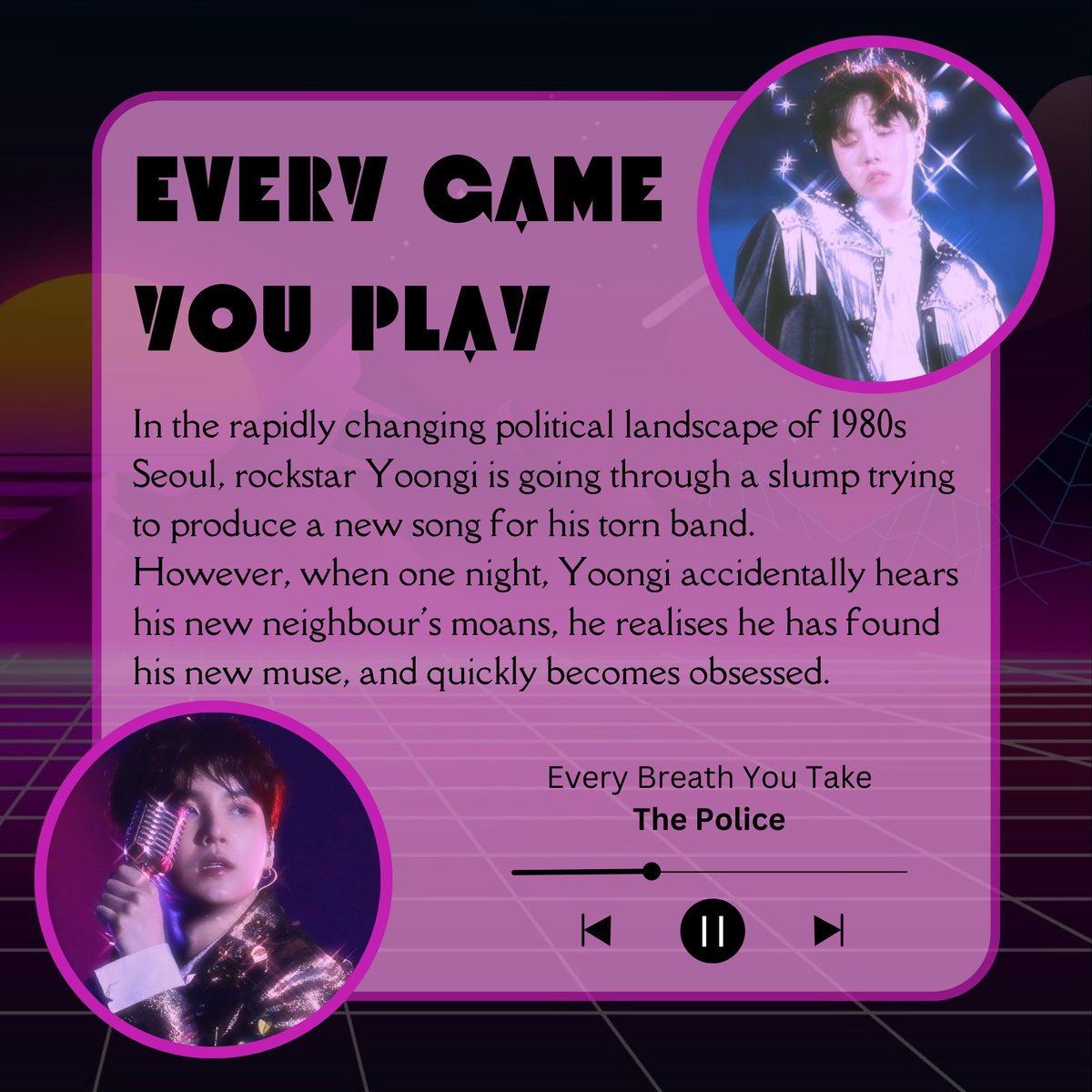 BTS80sFest's tweet photo. Every Game You Play

🎸Yoongi/Hoseok
🎸Mature
🎸5.2k

https://t.co/mTdWFwNnOF https://t.co/28EnVTFKne