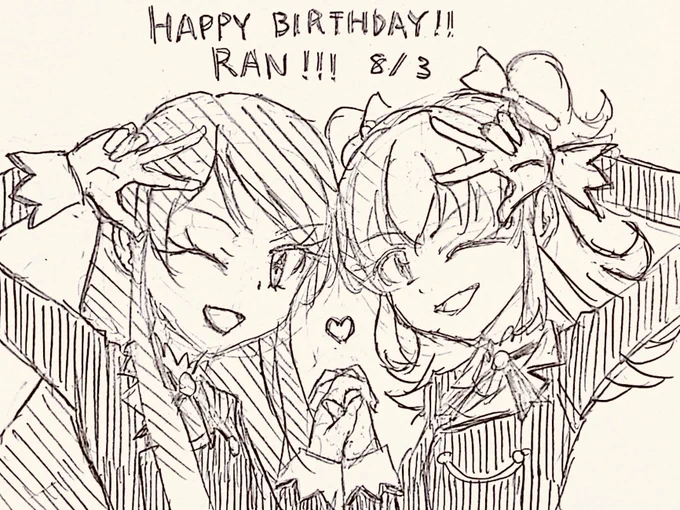 #今月描いたヒカ蘭を晒そう
ラフだけど… 