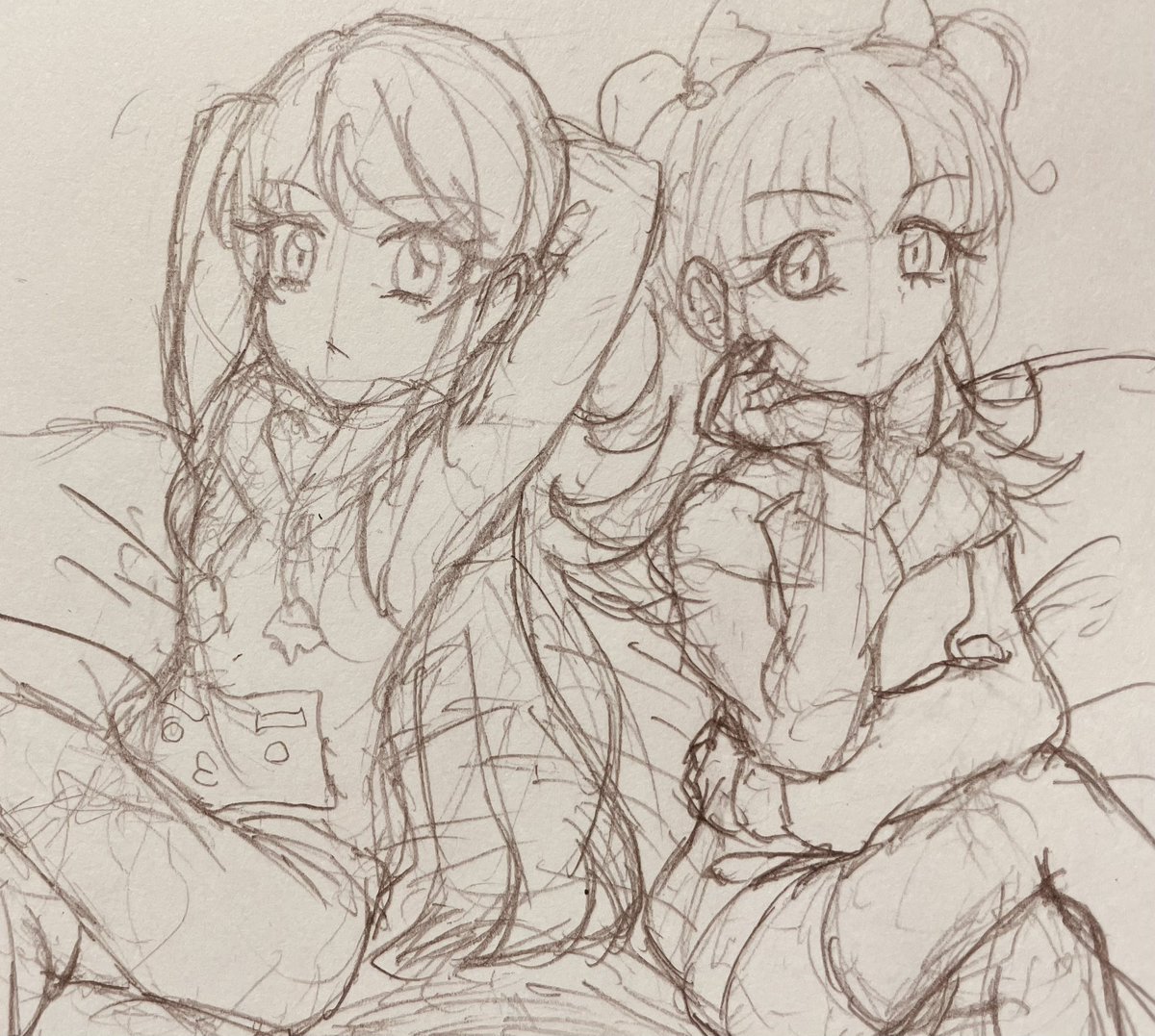 #今月描いたヒカ蘭を晒そう
ラフだけど… 