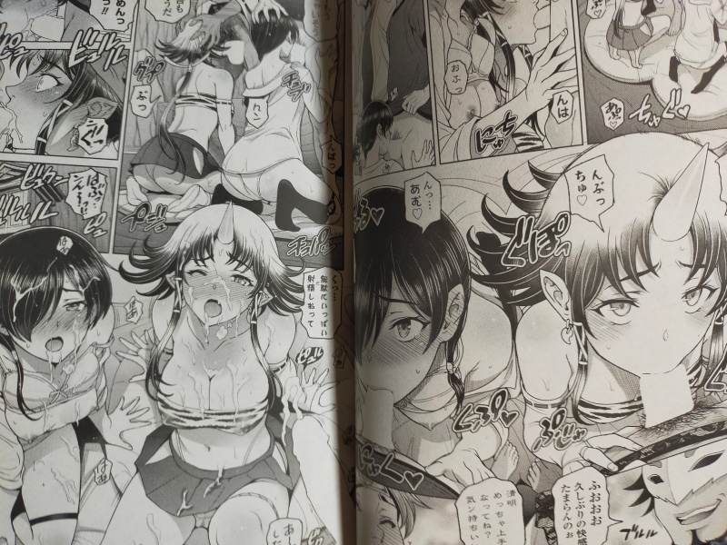 ペンギンクラブ感想文 瀬奈陽太郎先生。封印された鬼姫の話3話目最終回。鬼姫を封印した本人が現われて…。4P❤!出てくる男がみんな少しいかれ気味なおかげでエッチな進行ですよ❤ 鬼姫も俺っ娘ちゃんもしっかりカワイイので楽しい宴じゃあ!ラストもほんのり余韻が残っていい読後感でした。 