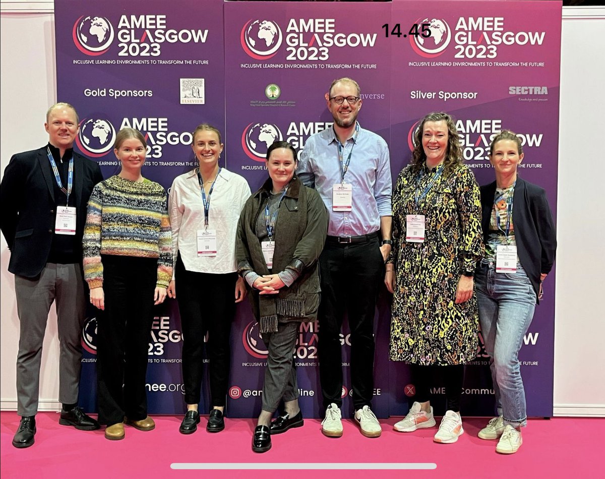 MGamborg's tweet photo. So proud of being a part of this team. MidtSim delegates contributed with 11 presentations and workshops at this year’s #AMEE conference! And wonderfull to connect with friends and meet new ones. See you at #AMEE2024
#AMEE2023 #ROGANO https://t.co/OFlvsOxSt4