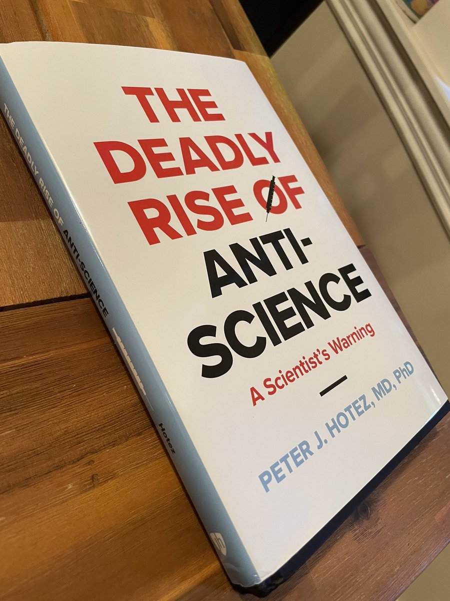 PeterHotez's tweet photo. My hope for the book: it shifts the dialogue from “misinformation” or “infodemic” as though it’s random junk appearing on the internet, to what it actually is: an organized, well-financed, politically motivated, lethal, anti-science ecosystem, taking thousands of American lives https://t.co/kWkh91HURW