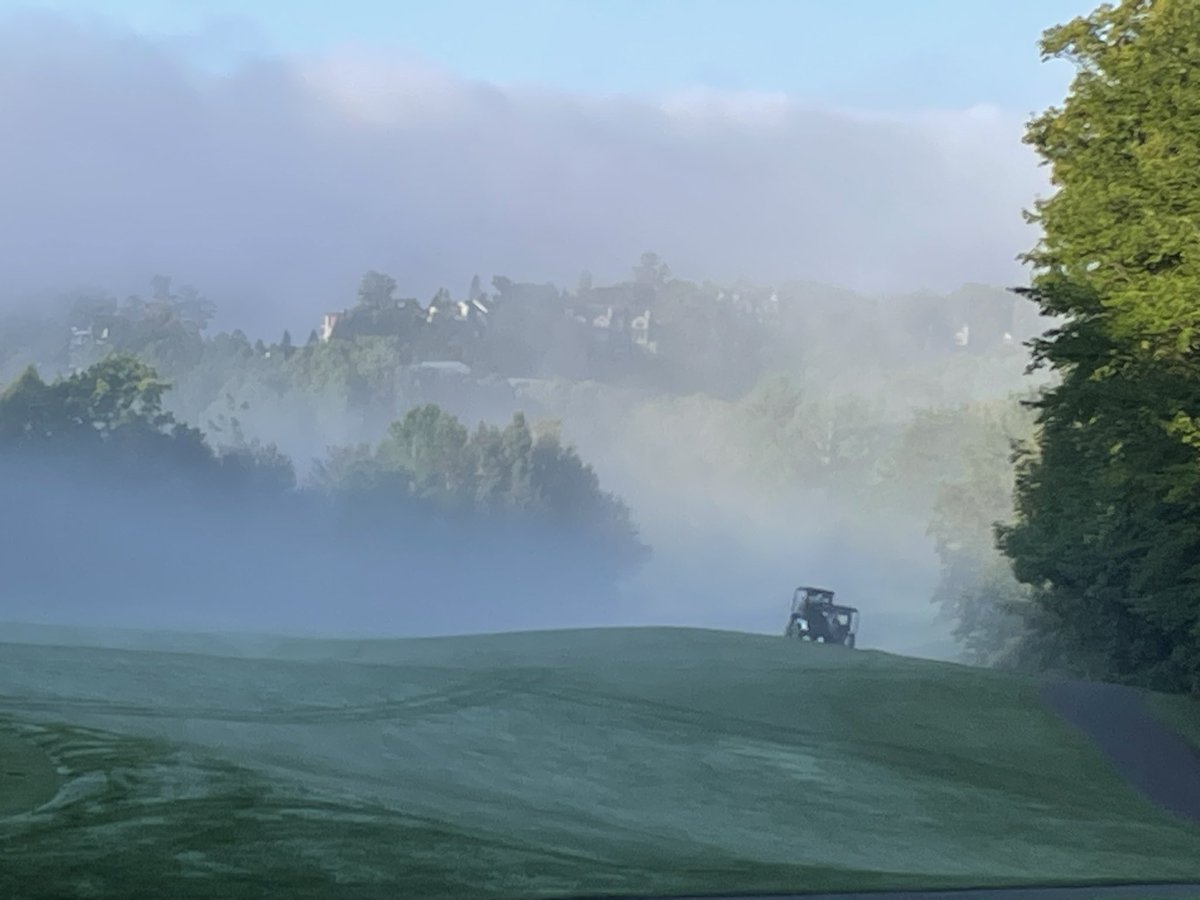 A little foggy here at Deerhurst this morning and a balmy 2 degrees