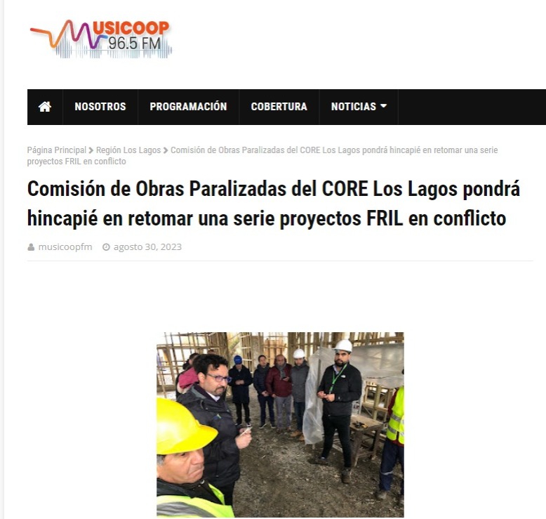 core_los_lagos's tweet photo. 🗞️✅Muy buenos días! Este jueves los medios de comunicación de la #RegióndeLosLagos destacan el trabajo que está desarrollando la Comisión de Obras Paralizadas del #CORELosLagos. 👏👏 https://t.co/Pwciz4ykjZ