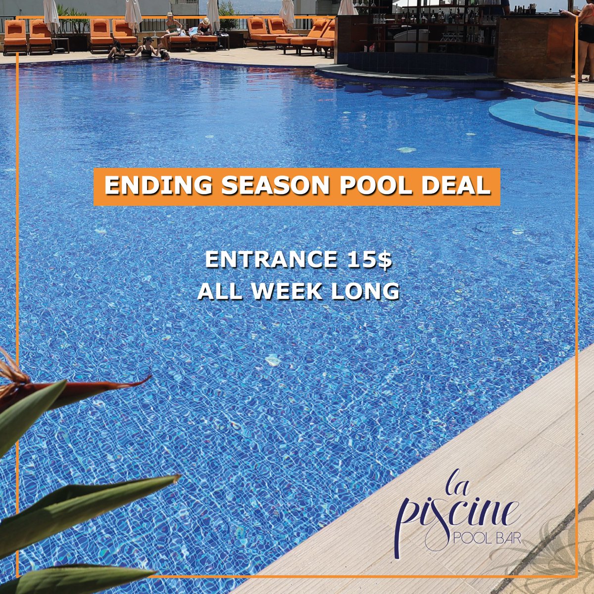 burjonbay's tweet photo. Last call for poolside fun! 

Enjoy the last days of summer at full relaxation and refreshment with our $15 entrance all week long.

For info +961 70 199 559

#LaPiscine #Pool #Poolside #Summer #Summer2023 #BurjOnBayHotel #BurjOnBay #Lebanon https://t.co/XXk2L2cjjc