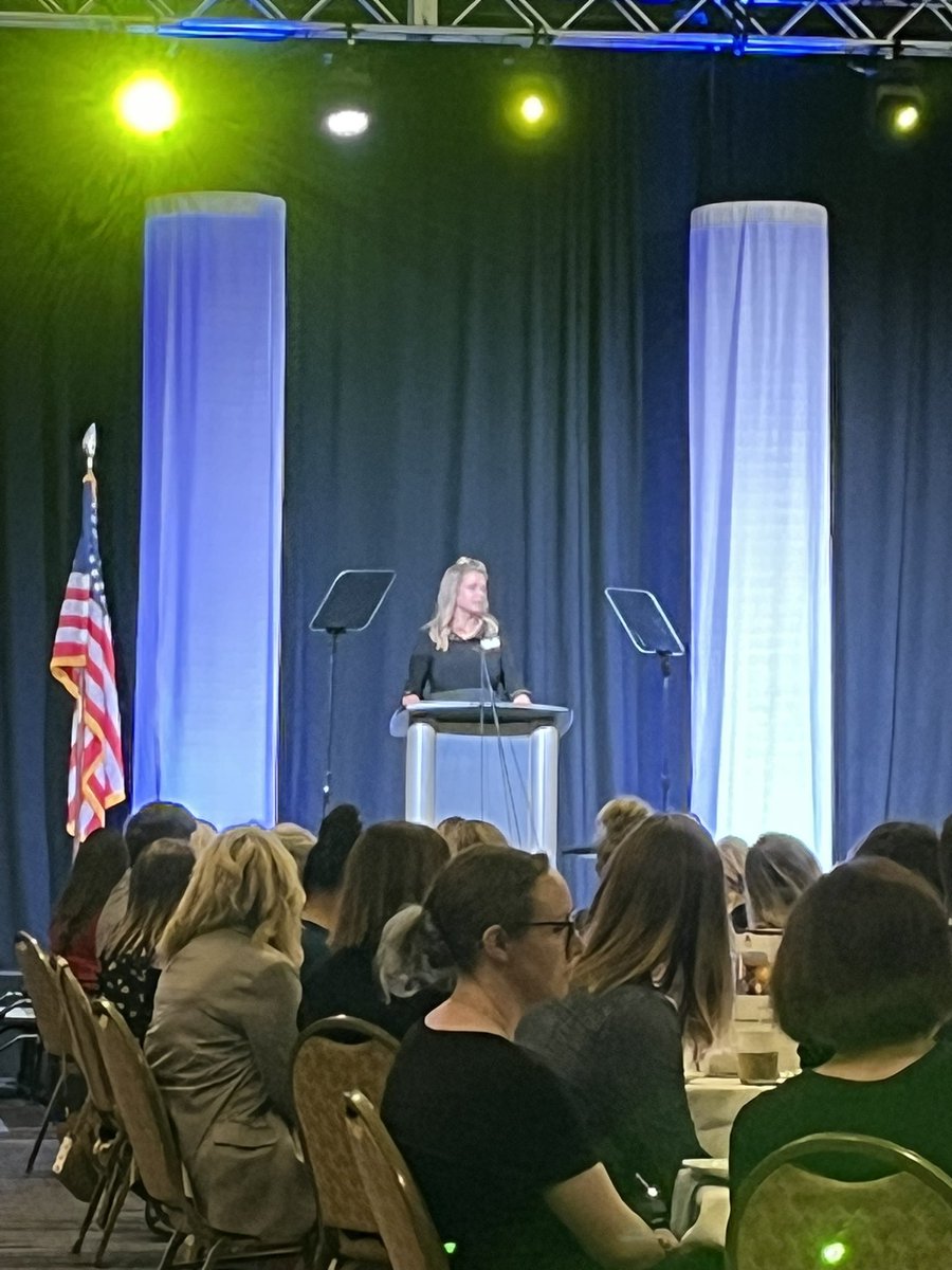 Our very own Falcon, Katie Bruels, is kicking off the  BVEF breakfast.  #bvtogether