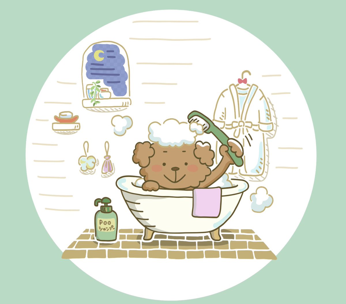 satoaguri's tweet photo. バスローブってあこがれます🙂

#イラスト #らくがき #落書き
#お絵かき #かわいい
#トイプー #タイニープードル https://t.co/owxhbRNLWH