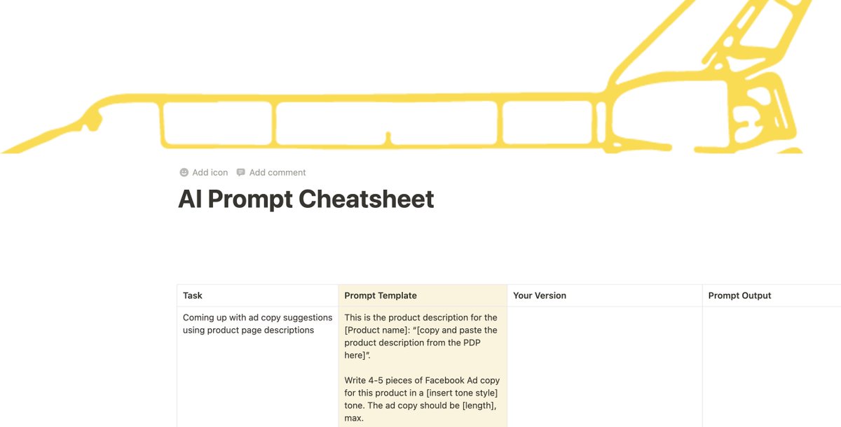 We’ve cracked the UGC code using AI.

We use it to guarantee content that converts.

I just turned the GPT prompt we use into a template you can copy to do the same. 

Want to see it? 

RT and comment ‘Ecom’ and I’ll send it to you.

(Must be following)