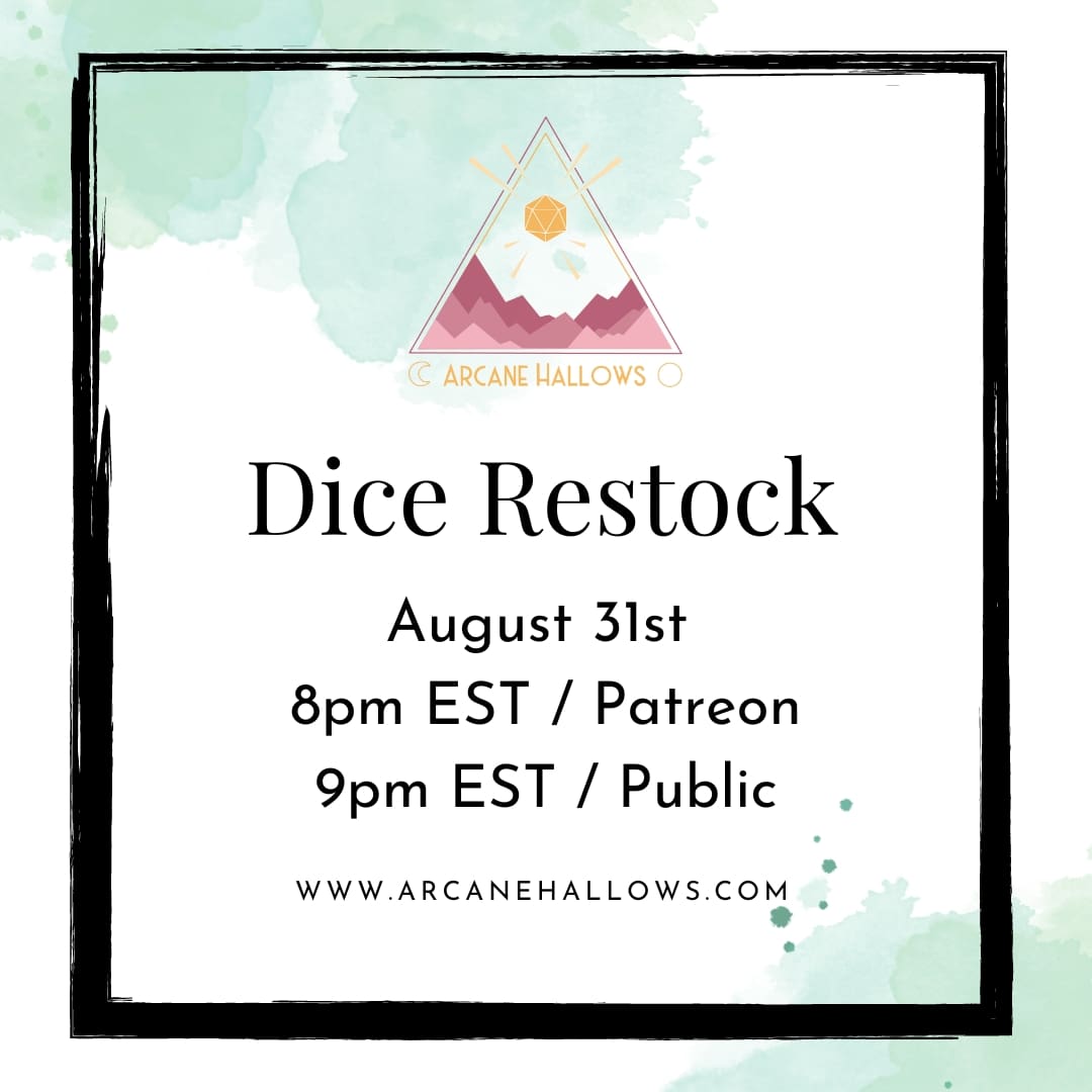 Preview is up on the website. Items marked sold out until sale times
arcanehallows.com