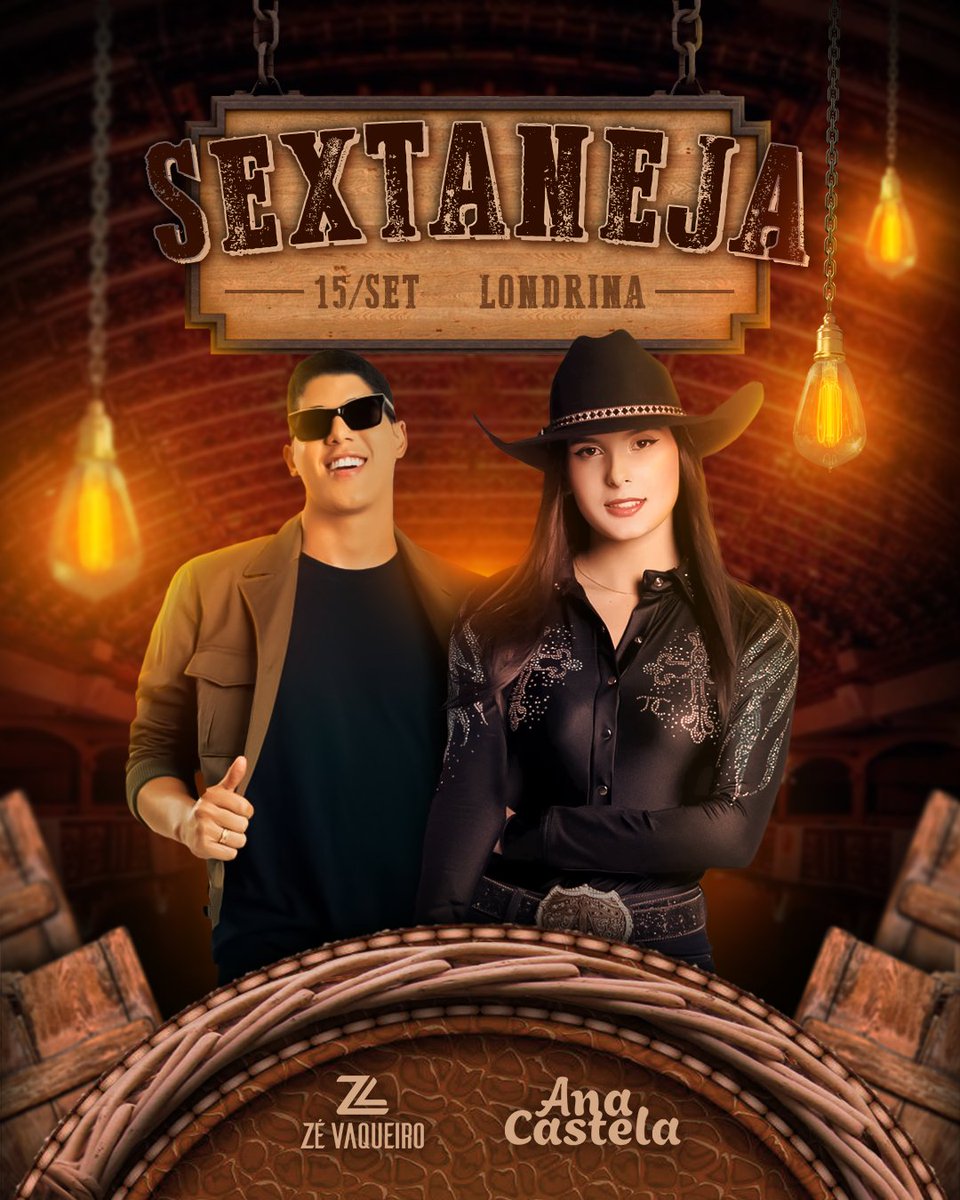 rifdesigner's tweet photo. Flyer para evento de sertanejo da Ana Castela e Zé Vaqueiro 🎵

*Flyer fictício produzido para estudo

#flyer #Evento #sertanejo #Photoshop #flyerevento https://t.co/lo3x2mO7Iq