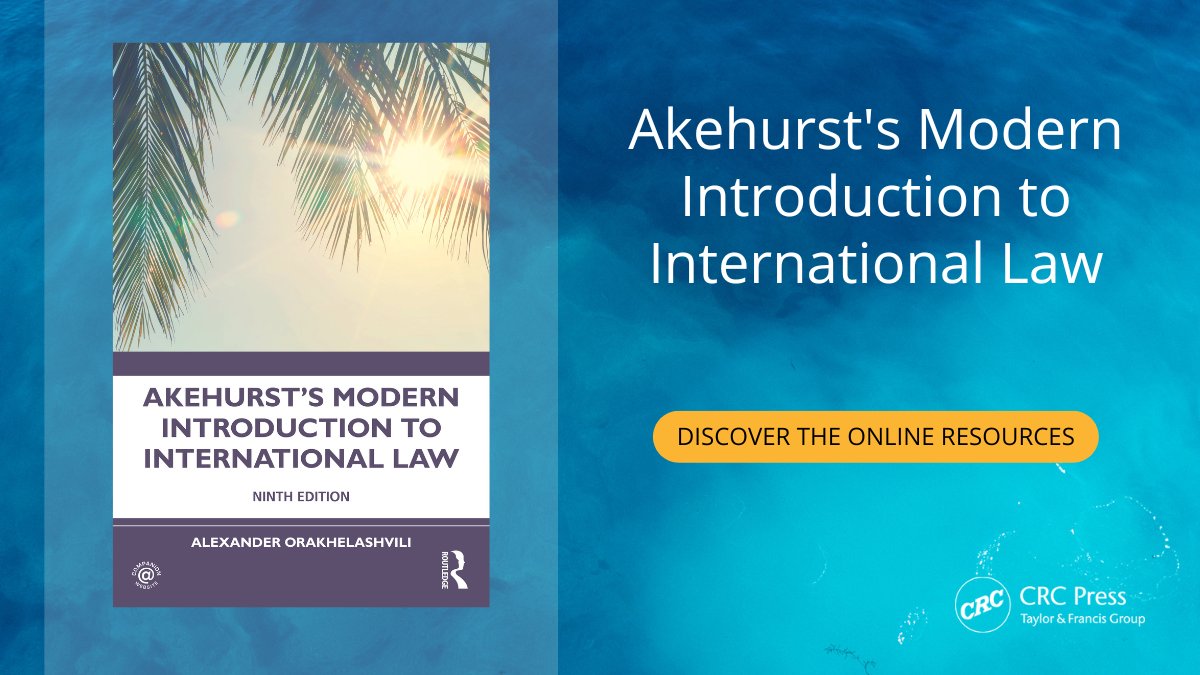 Save time with our online resources! Our textbook 'Akehurst's Modern Introduction to International Law' includes chapter resources for every chapter, including discussion questions and quiz questions! spr.ly/6013PVGrc #lawtextbooks