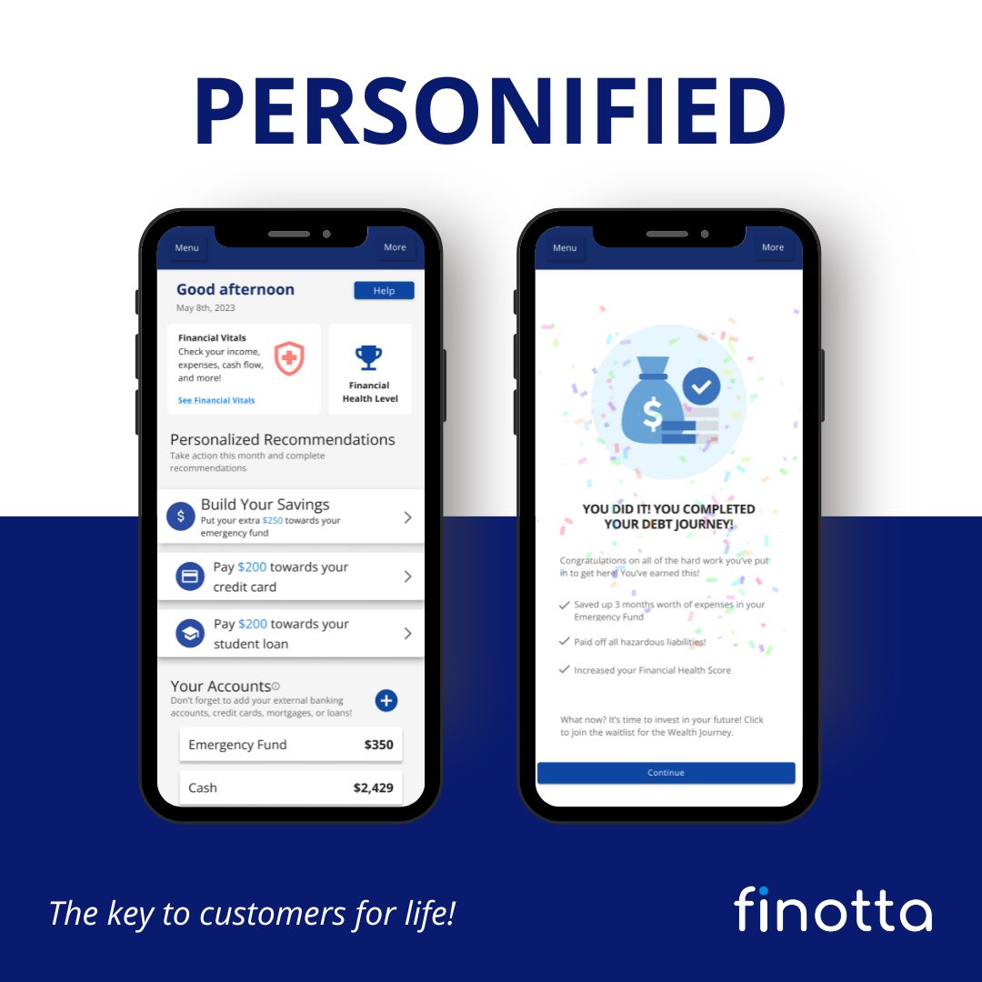 From budgeting efficiently to paying off debt, our platform equips your users with essential financial knowledge and empowers them to take control of their financial fitness. Learn how PFG can make all the difference: info.finotta.com/schedule-demo. #DigitalTransformation #fintech