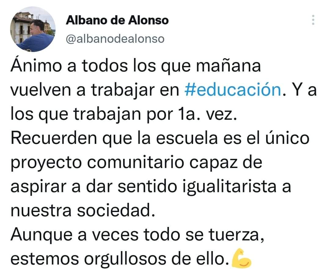 Esto lo escribí hace un año, pero pienso igual. Ánimo a los que vuelven y a los que empiezan.