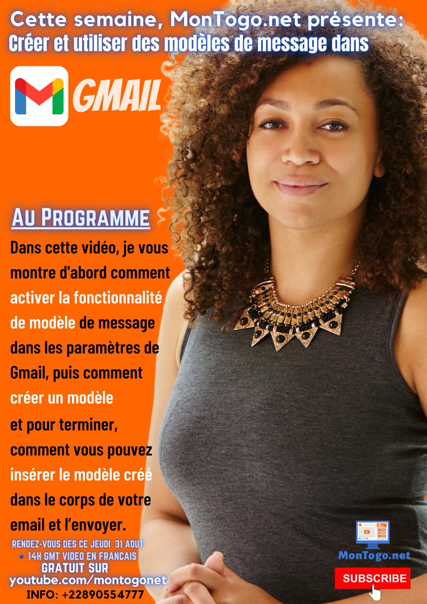 MontogoNet's tweet image. Créer et #utiliser des #modèles de #message dans #Gmail @cinalawson @PeterDogbe @gmail @Google #Team228 #Tginfo #HeyGoogle #gmail #InnovTogo #togoDigitalAward #togonumerique #digitalliteracy #compte