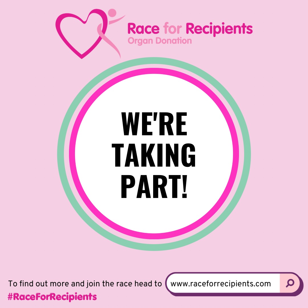 16 days till #RaceforRecipients opens to record your distance in honour of organ and tissue donors and the lives they have saved! 1. Sign up at raceforrecipients.com 2. Have fun & share on social media 3. Encourage others to register their decision at tinyurl.com/R4RODR