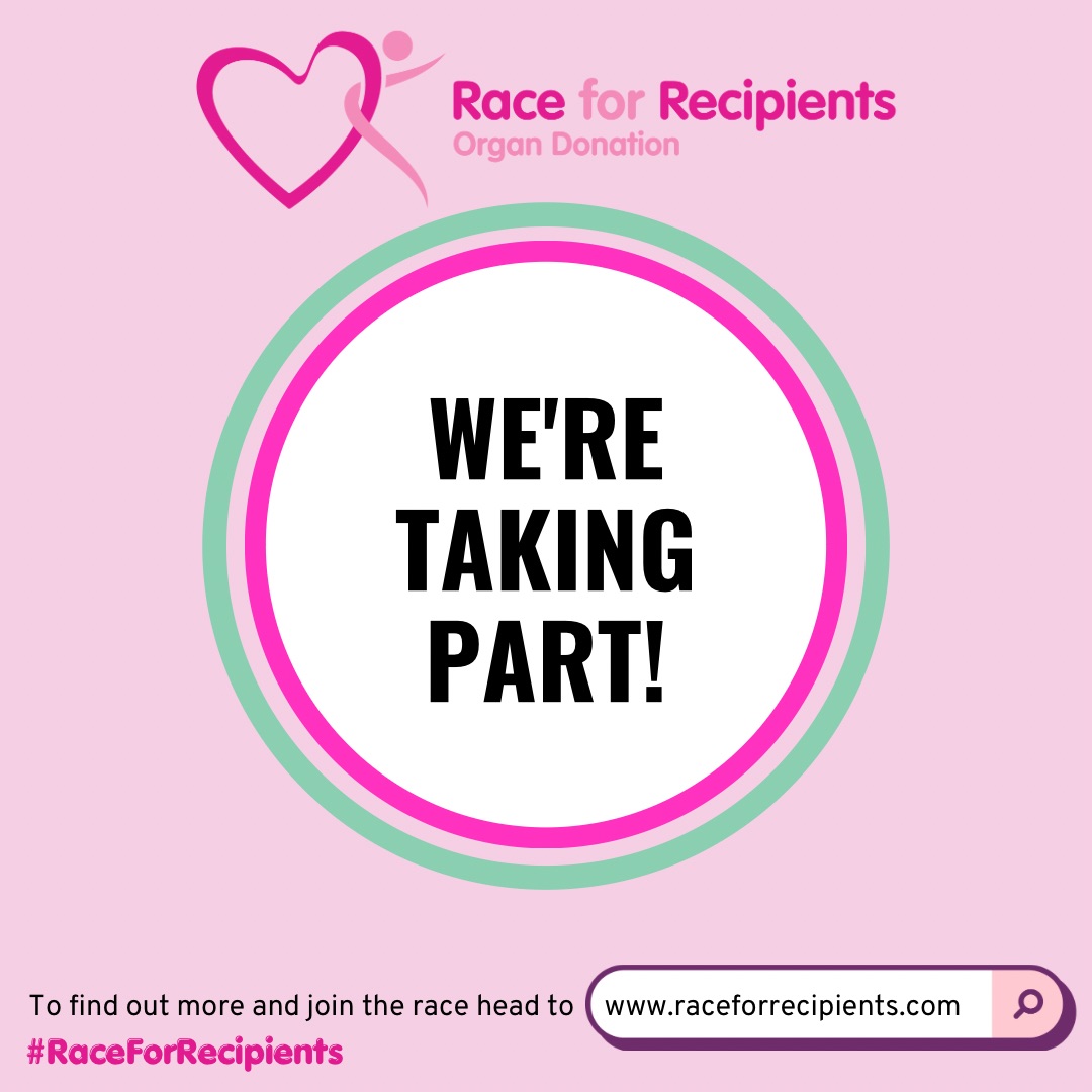 16 days till #RaceforRecipients opens to record your distance in honour of organ and tissue donors and the lives they have saved!
1. Sign up at raceforrecipients.com 
2. Have fun &amp; share on social media
3. Encourage others to register their decision at tinyurl.com/R4RODR