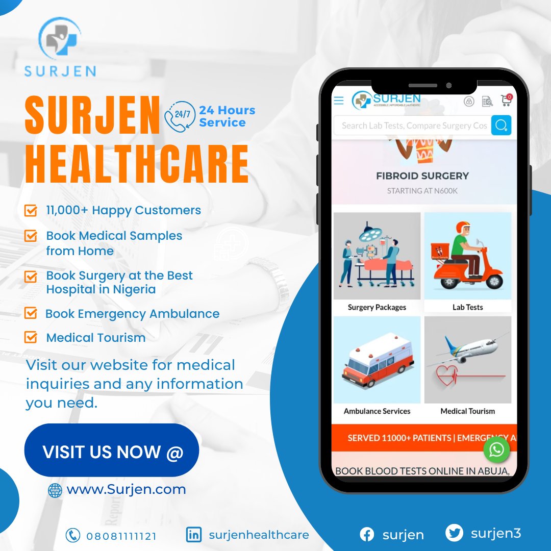 'Experience healthcare that goes beyond boundaries at Surjen Healthcare. Your comfort, safety, and recovery are our priorities. Join us in prioritizing your health today. Learn more at surjen.com. #HealthBeyondBoundaries #SurjenWellness #HealthcareExcellence'
