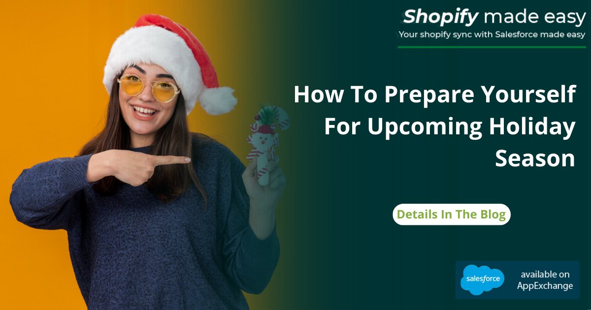 SyncMadeEasy's tweet photo. Holidays are the time to generate maximum #revenue and build a strong customer database. Here in the blog, prepare yourself with tips for the #upcomingholiday season. https://t.co/FNFEUsKIfy @Shopify @ShopifyPlus #HolidaySeason #salesforce #shopifytools #Inventory #appexchange https://t.co/vWcHUoLARC