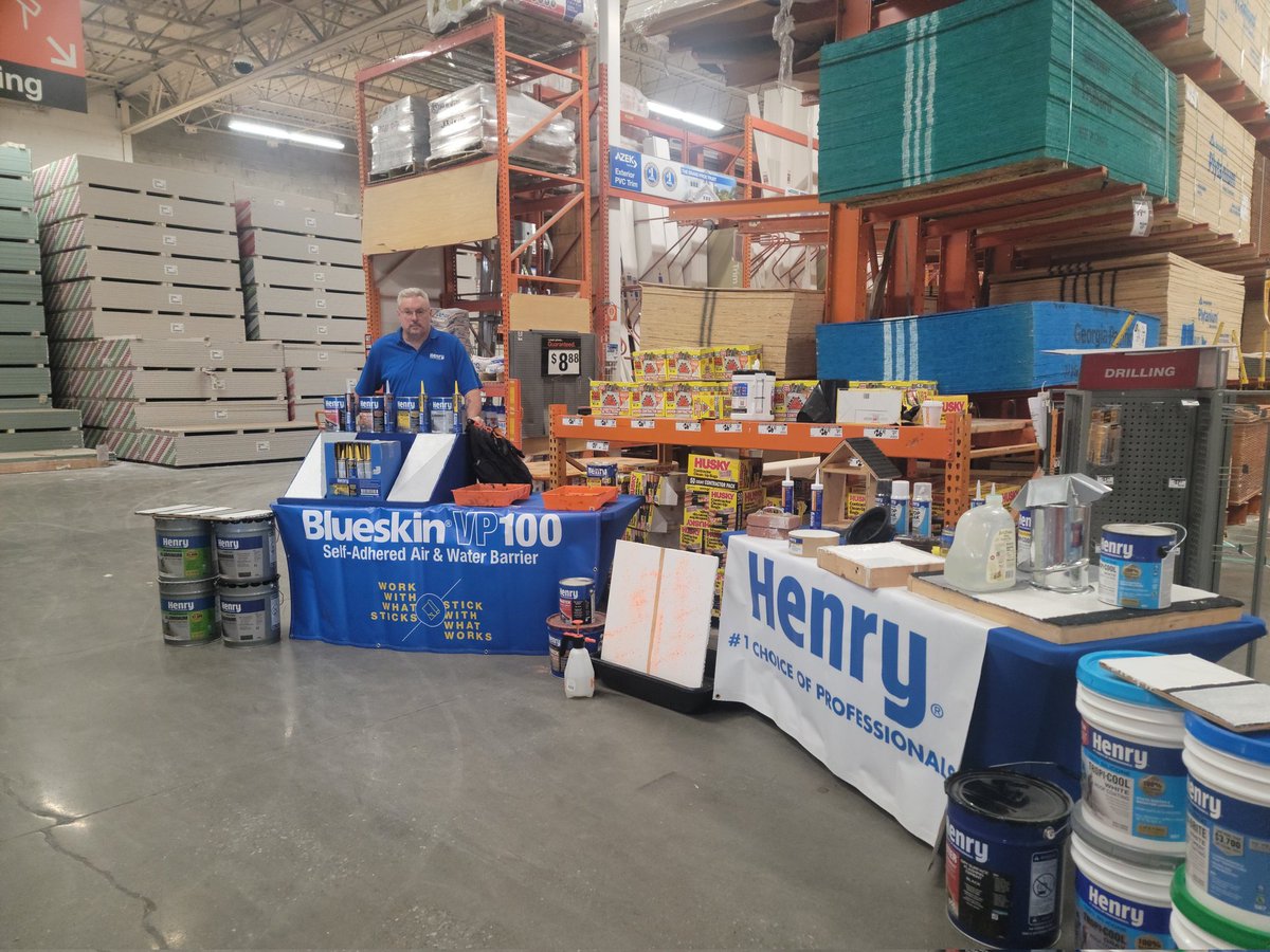 Today in the 440 Jersey City Home Depot Henry Company will be on hand to help with your roof coating needs. Cant get to the store I'll come walk your commercial property with you.
The Choice Of Professionals