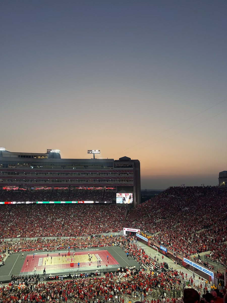 That was one amazing, record setting, and winning spectacle that no one in Nebraska will forget any time soon. Well done <a href="/merbson/">Merritt Beason</a> and the entire  <a href="/HuskerVB/">Nebraska Volleyball</a> team. The world record is Nebraska’s. Now there’s only one thing left to do- win the whole f’in thing.