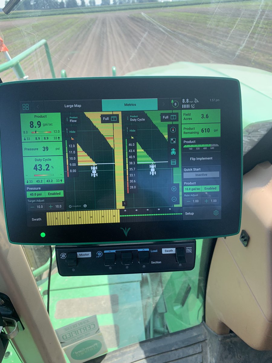 NZwambag's tweet photo. Got a chance last week to see Symphony pwm nozzle control   Can’t wait to get this on sprayers soon https://t.co/JRUMz0He7h
