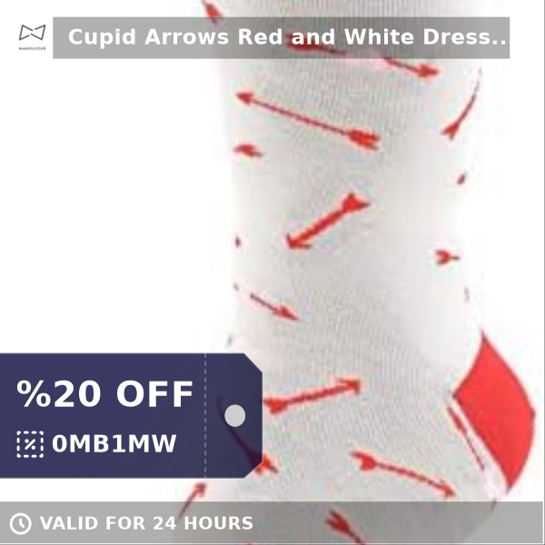 mandujour's tweet photo. Check out this product 😍 Cupid Arrows Red and White Dress Socks 😍 
by Mandujour starting at $9.99. 
Shop now 👉👉 https://t.co/eFqb8MAxpR https://t.co/0psMoHS81Q